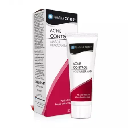 Masca hidratanta Acne Control, 25ml, Pharmacore CORE INVEST HEALTH — preț și oferte