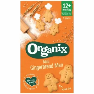 Biscuiti cu ghimbir bio, +12 luni, 5 pungute, Organix