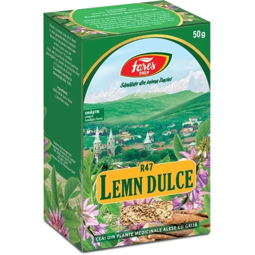 Ceai din radacina de Lemn Dulce R47, 50g, Fares — preț și oferte