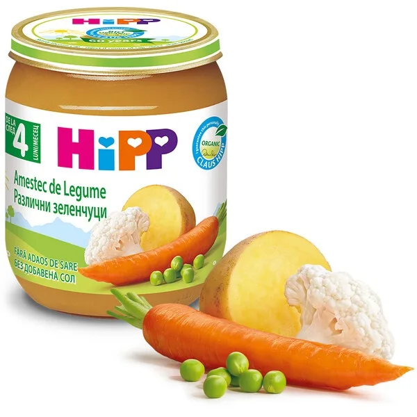 HIPP Amestec din legume BIO 4luni+, 125 g — preț și oferte