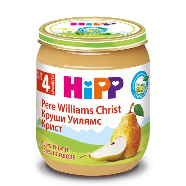 HIPP Pere Williams Christ BIO 4luni+, 125 g — preț și oferte