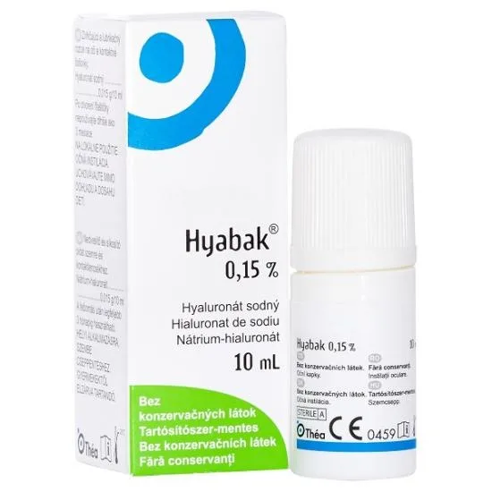 Hyabak 0.15% solutie pentru ochi, 10 ml, Thea LABORATOIRES THEA - FRANTA — preț și oferte