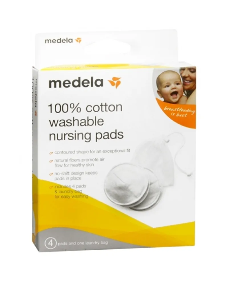 Tampoane antiscurgere lavabile pentru sani, 4 bucati, Medela — preț și oferte