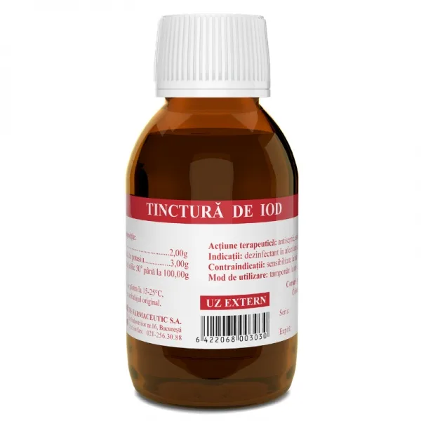 Tinctura de Iod, 50ml, Tis TIS FARMACEUTIC — preț și oferte
