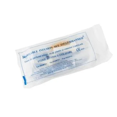 Trusa de perfuzie cu ac plastic, 1 bucata, Germanmed — preț și oferte