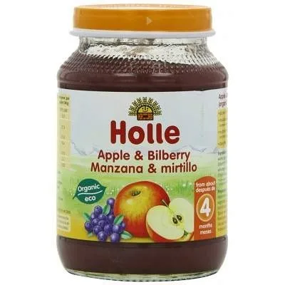 Piure Eco mere si afine 4 luni+, 190 g, Holle Holle baby food — preț și oferte