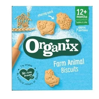 Biscuiti cu forma de animalute Goodies bio, +12 luni, 100g, Organix — preț și oferte