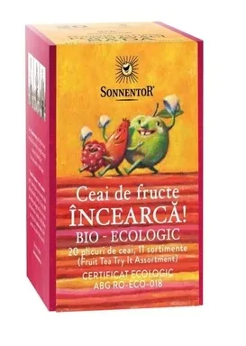 Ceai de fructe Incearca Eco, 20 plicuri, Sonnentor