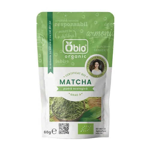 Matcha ceai verde eco, 60g, OBio — preț și oferte