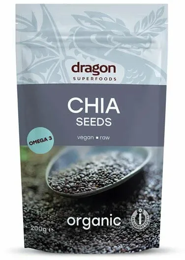 Seminte de chia eco, 200g, Dragon Superfoods — preț și oferte