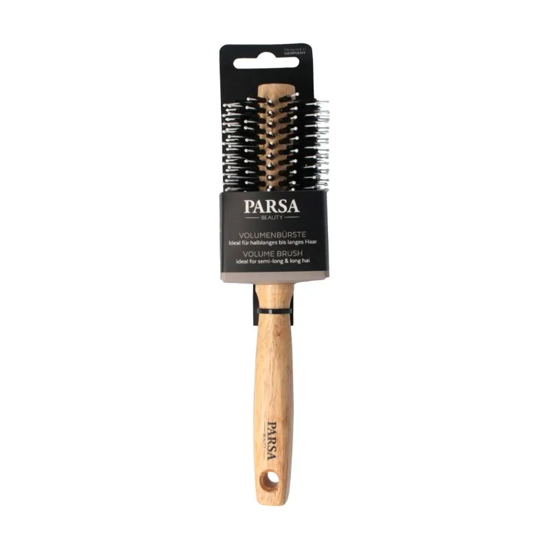 Perie de par rotunda din lemn si cauciuc, 19 mm, 1 bucata, Parsa — preț și oferte