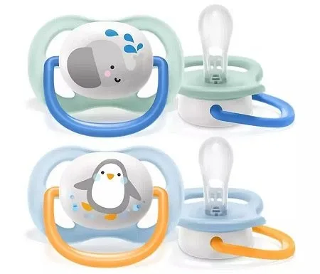 Suzete Ultra Air silicon design pinguin 0-6luni SCF080/05, 2 bucati, Philips Avent — preț și oferte