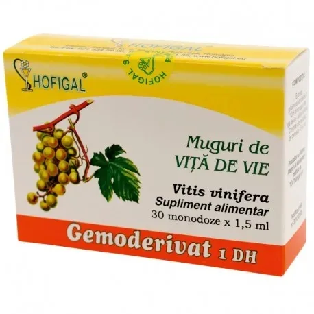 Muguri de vita de vie Gemoderivat, 30 monodoze x 1.5ml, Hofigal HOFIGAL ROMANIA — preț și oferte