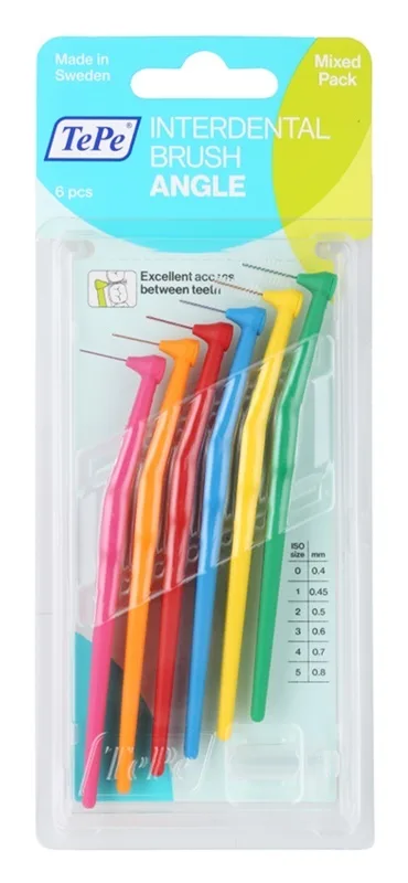 Periute interdentare angle mixed pack, 6 bucati, TePe — preț și oferte