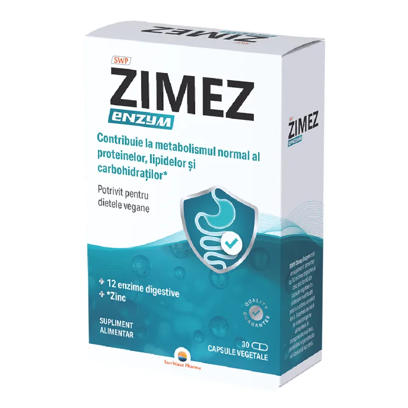 Zimez Enzym, 30 capsule, Sun Wave Pharma — preț și oferte