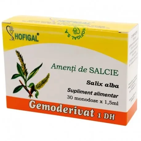Amenti de Salcie Gemoderivat, 30 monodoze, Hofigal HOFIGAL ROMANIA — preț și oferte