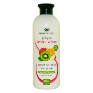 Sampon pentru volum cu extract de citrice, kiwi si mar, 400 ml, Cosmetic Plant