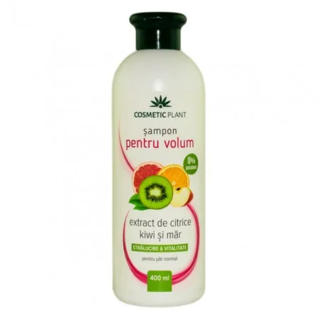 Sampon pentru volum cu extract de citrice, kiwi si mar, 400 ml, Cosmetic Plant — preț și oferte
