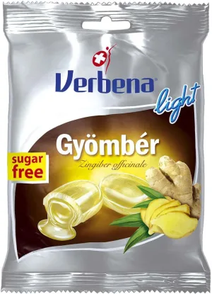 Dropsuri fara zahar cu extract de ghimbir, 60g, Verbena