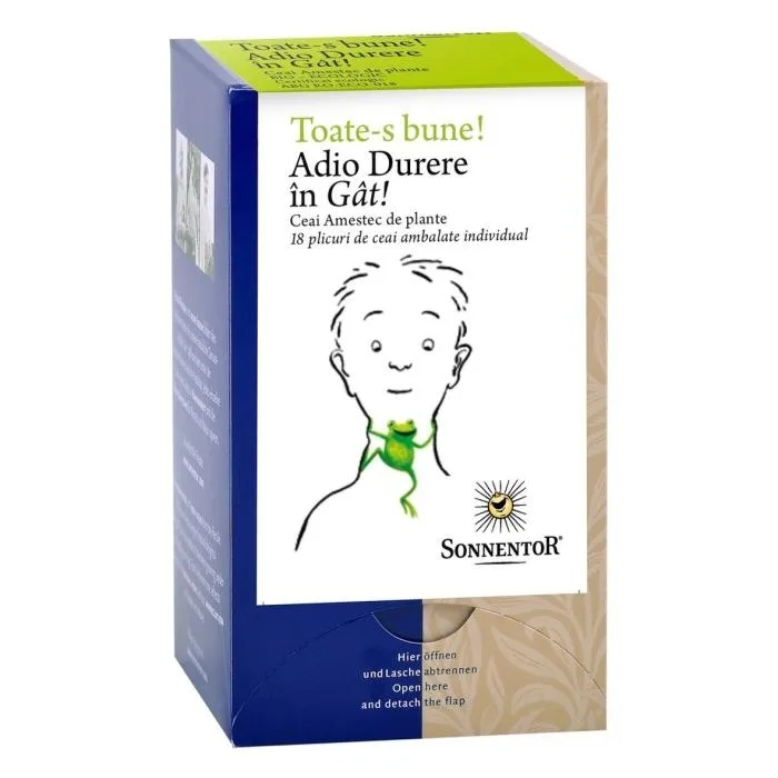 Ceai Adio Durere In Gat Eco x 18dz (Sonnentor) — preț și oferte