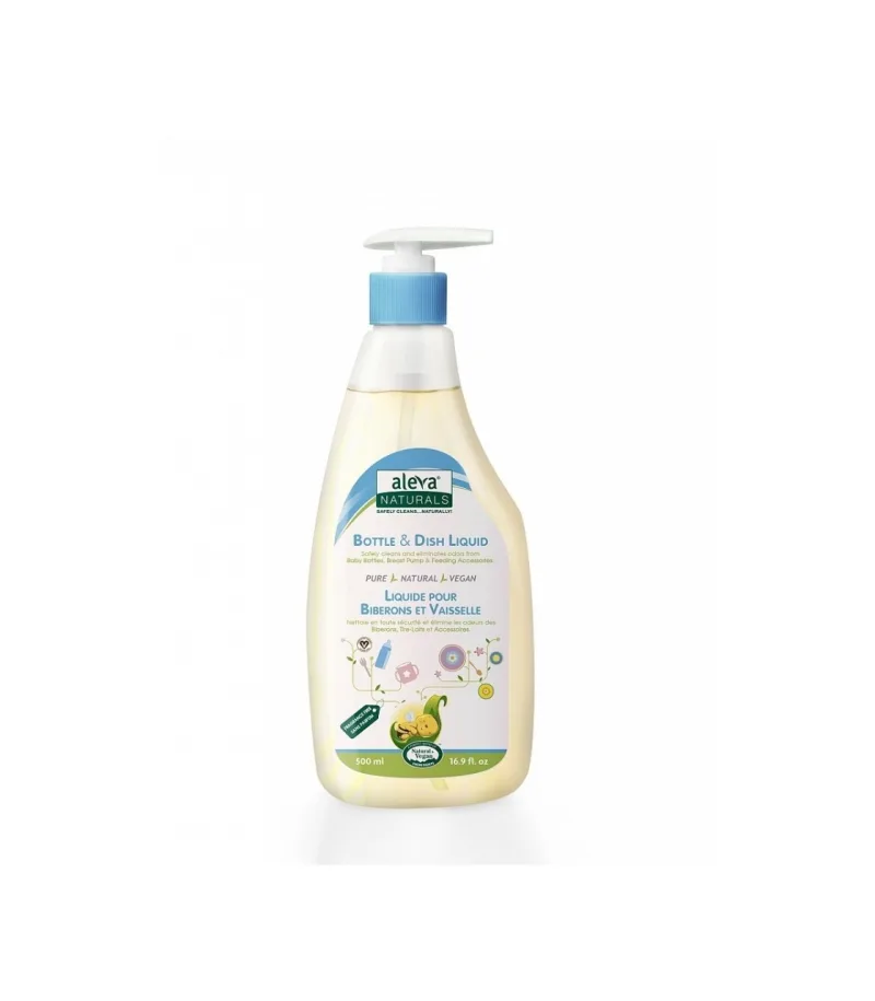 Detergent pentru biberoane si vesela fara parfum, 500 ml, Aleva Naturals — preț și oferte