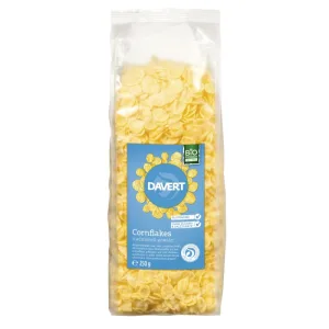 Fulgi porumb fara sare, zahar si gluten bio, 250g, Davert