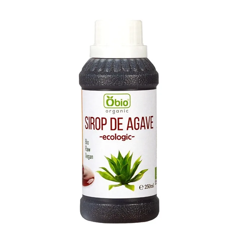 Sirop de agave dark raw bio, 250ml, OBio — preț și oferte