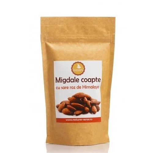Migdale coapte cu sare roz de Himalaya, 125g, Nature's Sense — preț și oferte