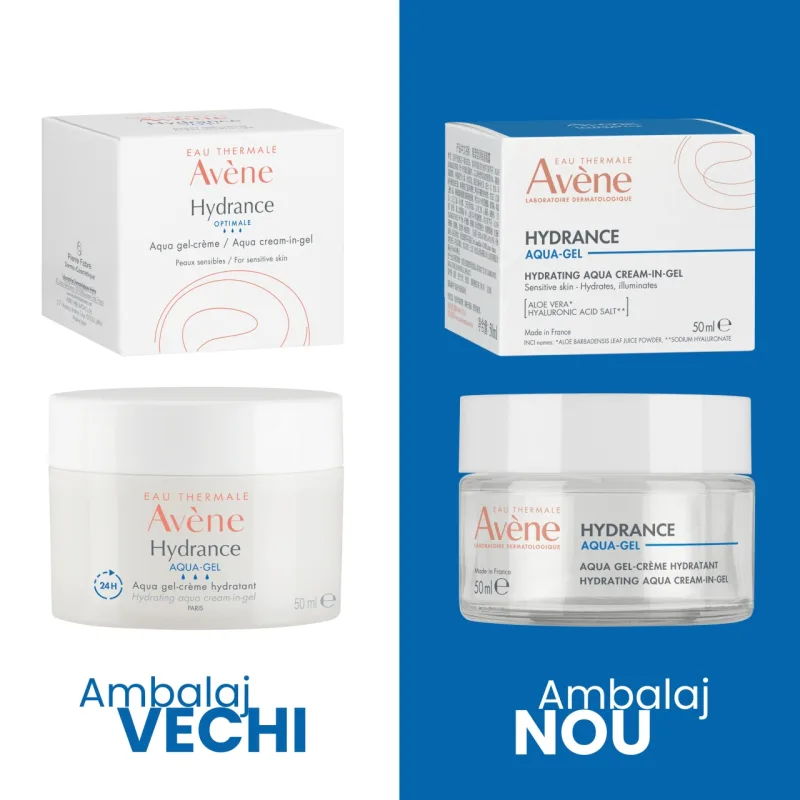Gel-crema hidratant Hydrance Aqua Gel, 50ml, Avene — preț și oferte