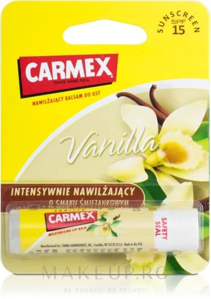 Carmex Balsam pentru buze cu aroma de VANILIE, stick SPF15, 4.25g — preț și oferte