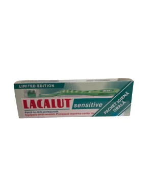 Lacalut Sensitive pasta 75ml+Periuta Sensitive Cadou