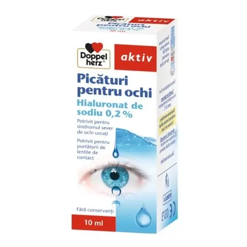 Picaturi de ochi cu Hialuronat de sodiu 0.2%, 10ml, Doppelherz — preț și oferte