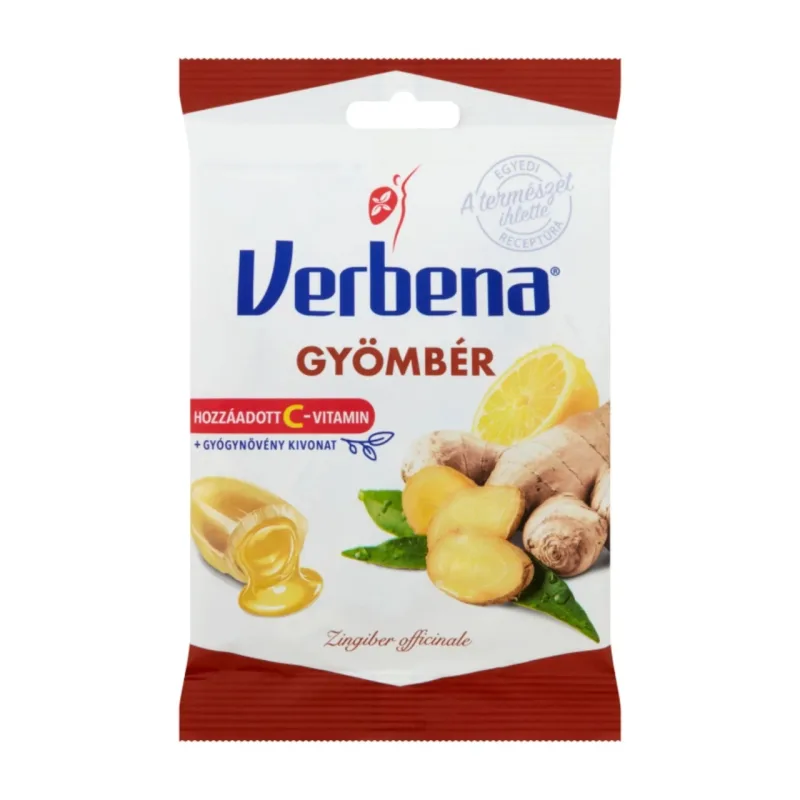 Ghimbir, dropsuri, 60g, Verbena — preț și oferte