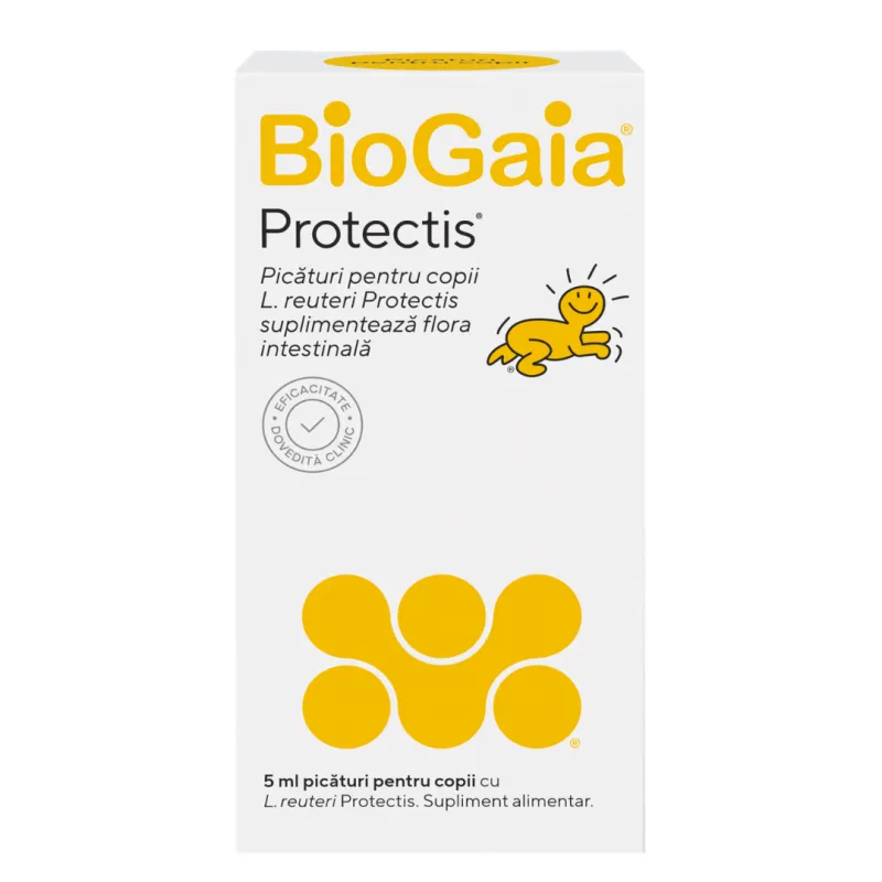 Picaturi probiotice pentru copii Protectis, 5 ml, BioGaia EWOPHARMA — preț și oferte