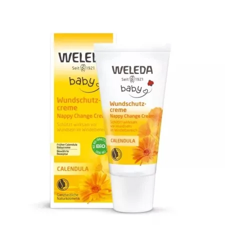 Crema de galbenele bio pentru zona scutecului Baby, 75ml, Weleda — preț și oferte