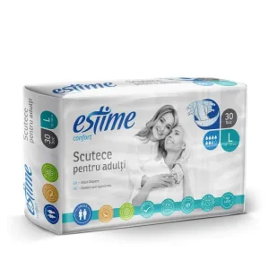 Scutece de adulti Confort L, 30 bucati, Estime