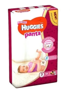 HUGGIES Pants 3 Girls (6-11kg) 44buc — preț și oferte