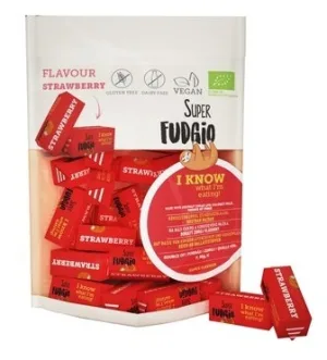 Caramele cu aromă de căpșuni, 150g, Super Fudgio
