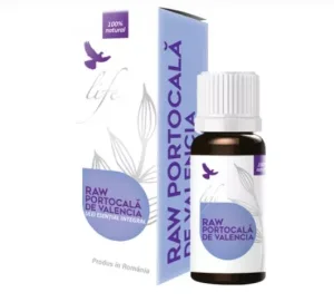 Ulei esential integral raw de portocala de Valencia, 10 ml, Bionovativ