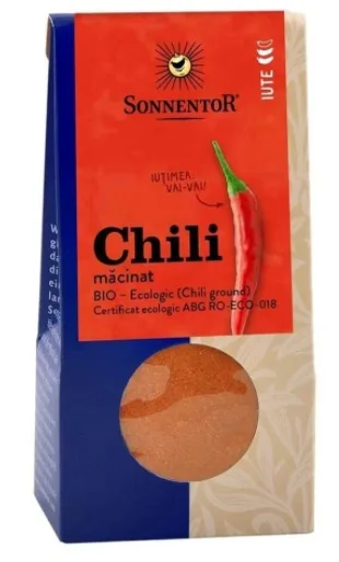 Condiment Chili macinat 40gr (SONNENTOR) — preț și oferte