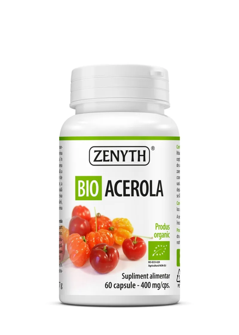 Bio Acerola, 400 mg, 60 capsule, Zenyth — preț și oferte