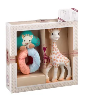 Vulli Set sophiesticat girafa sophie + zornaitoare cu bile