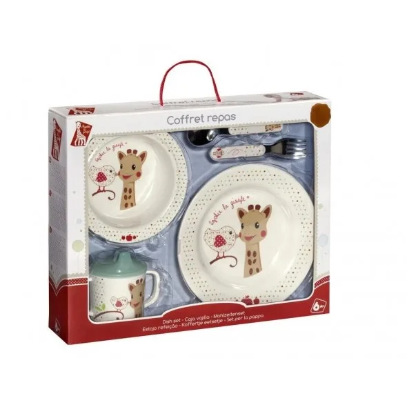 Set pentru masa din melamina girafa Sophie & Kiwi 6L+, 460007, Vulli — preț și oferte