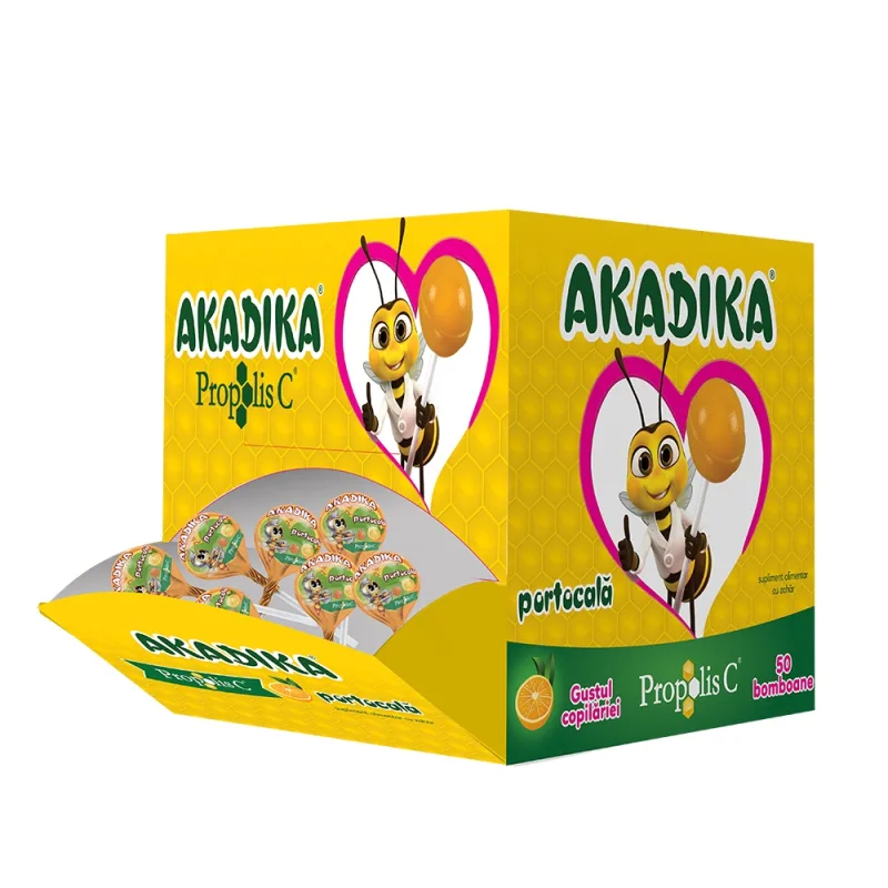 Akadika Propolis C portocala 50 bomboane, Fiterman — preț și oferte