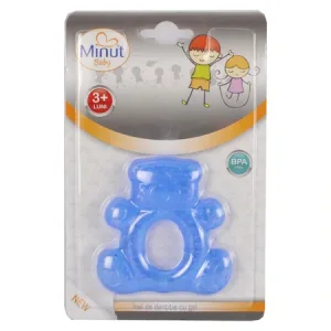 Inel dentitie urs, 3+luni, Minut Baby