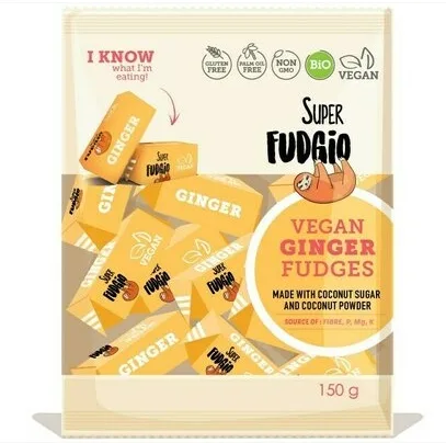 Caramele eco cu aroma de ghimbir, 150g, Super Fudgio — preț și oferte