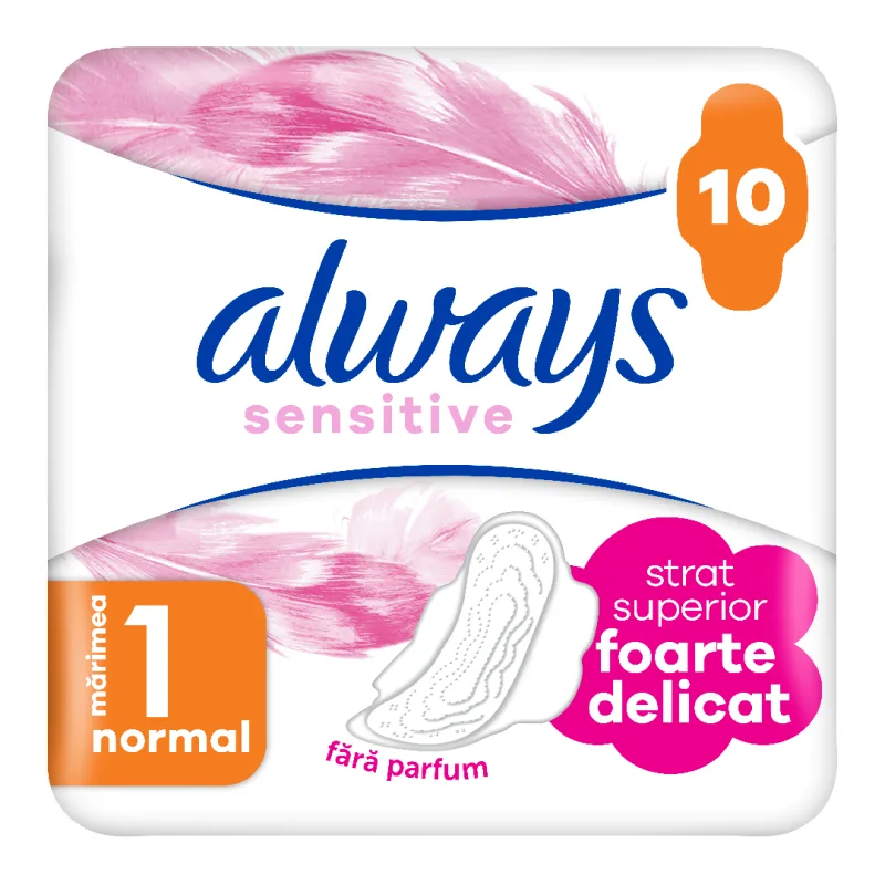 Absorbante Ultra Sensitive Normal, 10 bucati, Always — preț și oferte