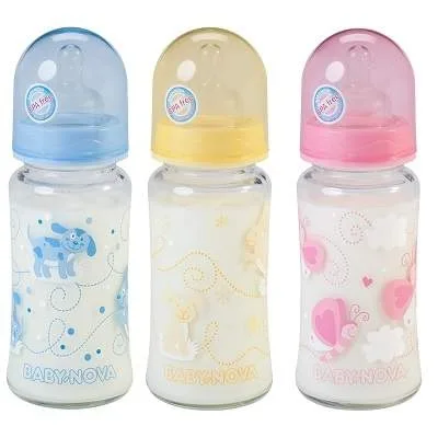 Biberon decorat, 240ml, 47010, Baby Nova — preț și oferte