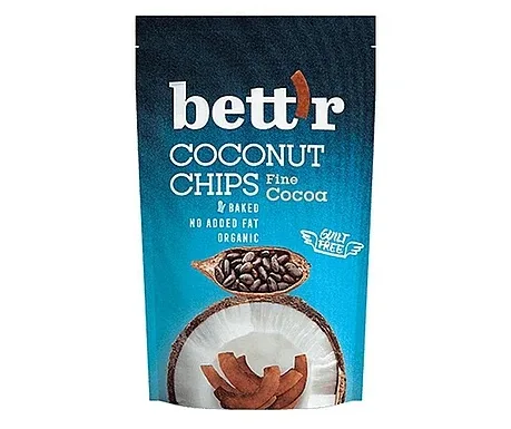 Chips de cocos cu cacao eco, 70g, Bettr — preț și oferte