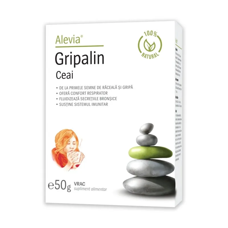 Ceai Gripalin, 50 g, Alevia — preț și oferte